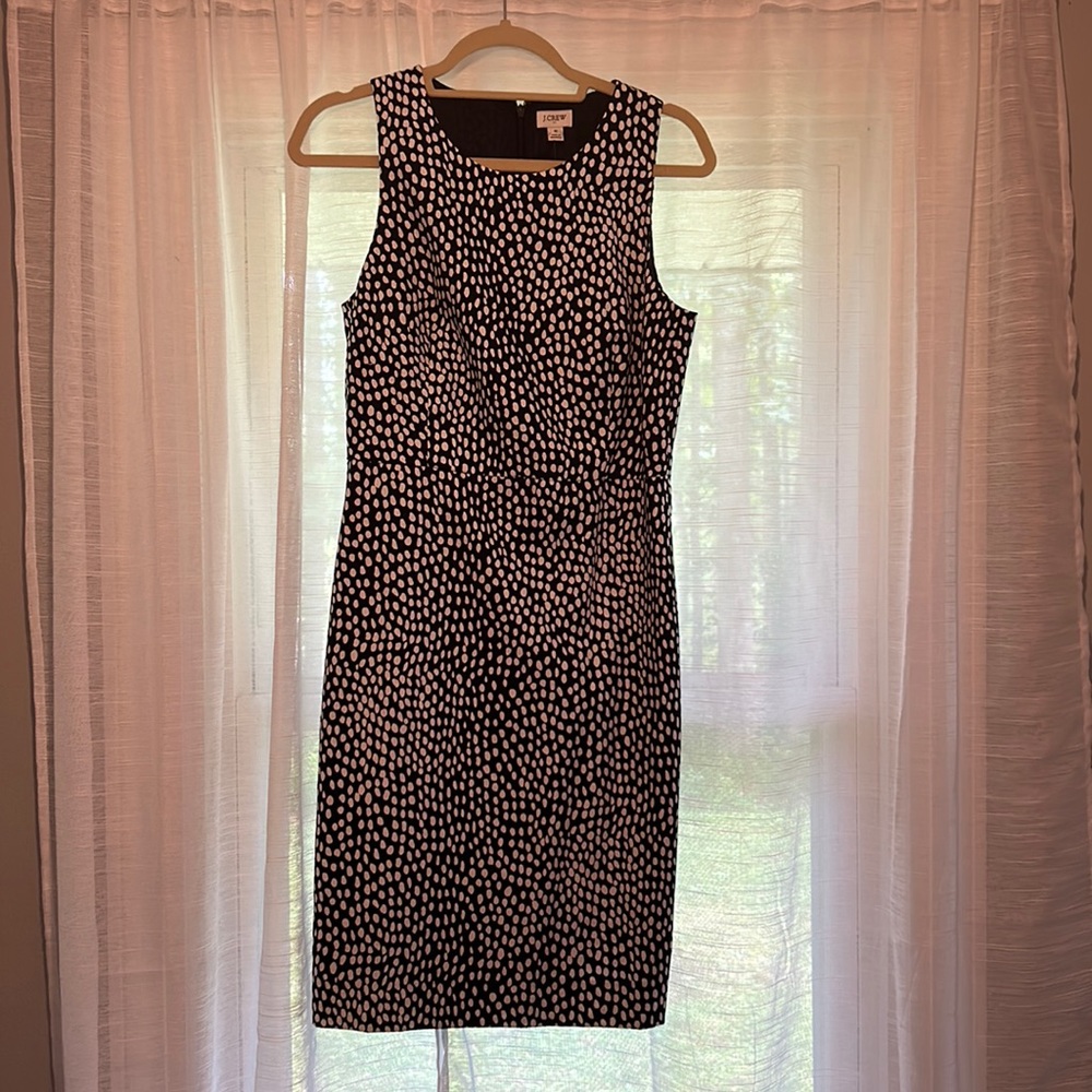Navy and white JCrew Dress